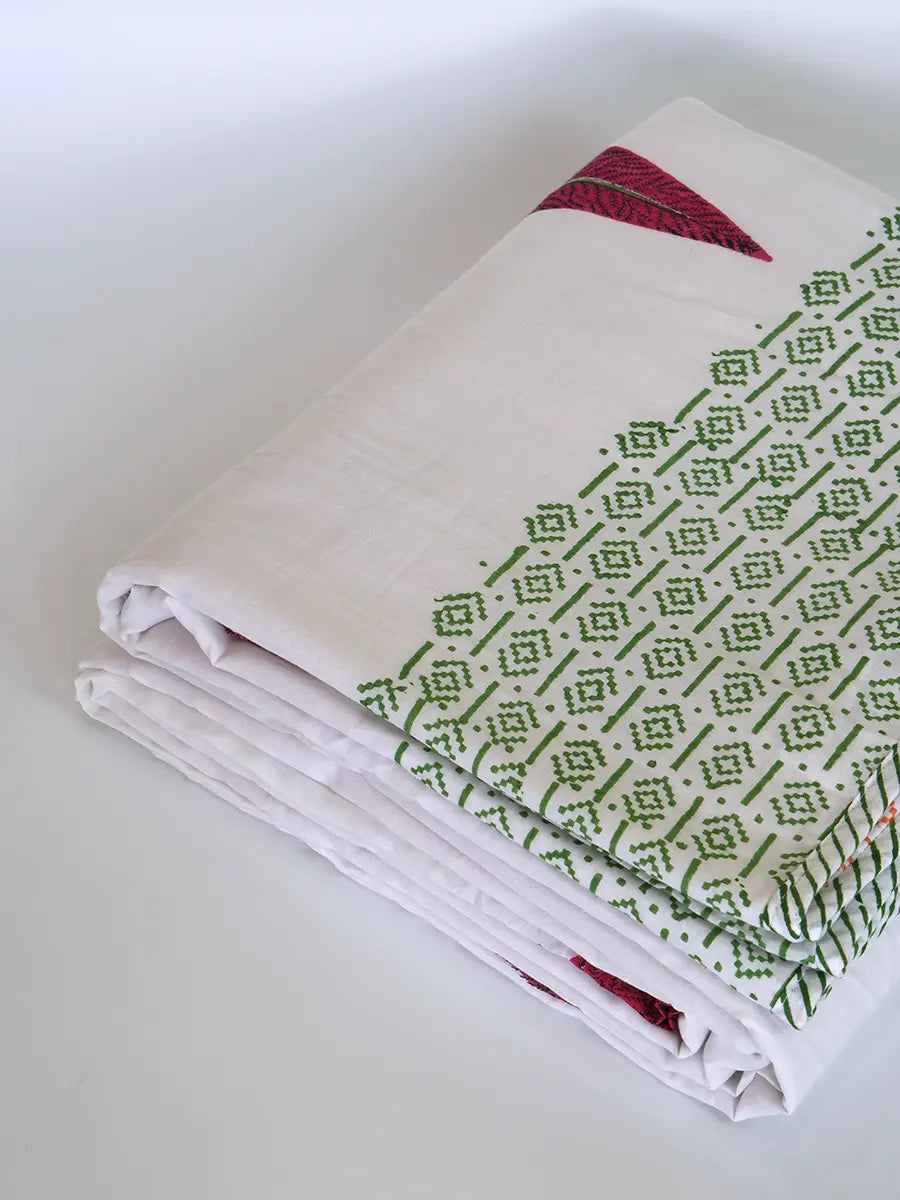 Peony organic mulmul blanket — the perfect handmade gift from The Jaipur Wala