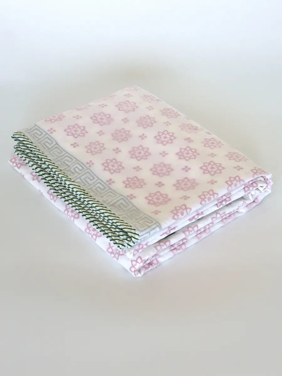 Pink Star Organic Cotton Blanket