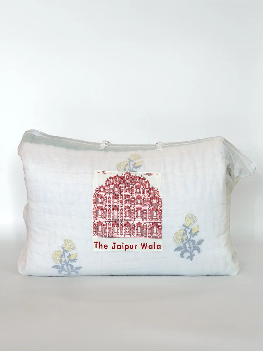 Mint Handstitched Organic Quilt