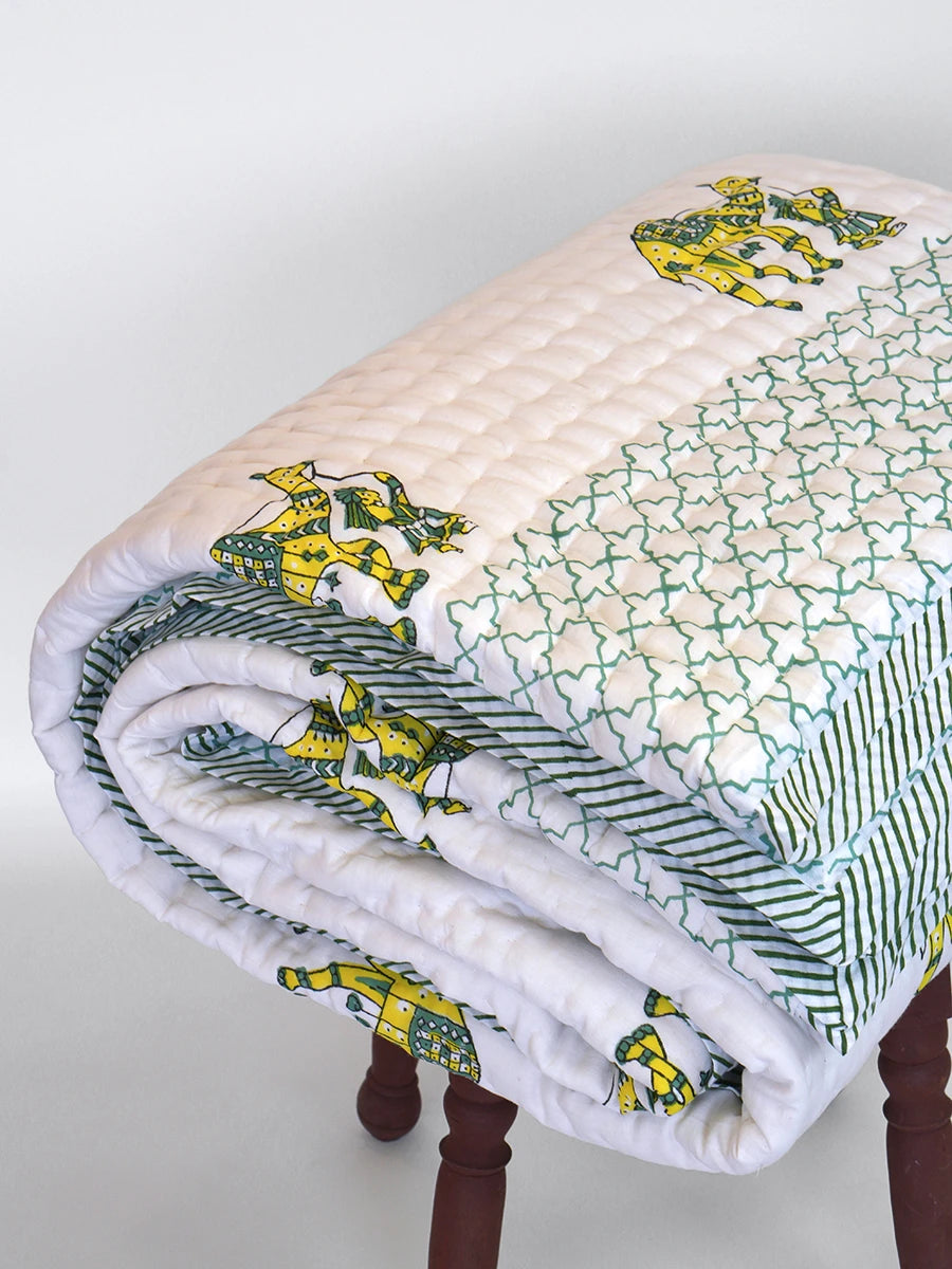 Desert Handstitched Organic Quilt