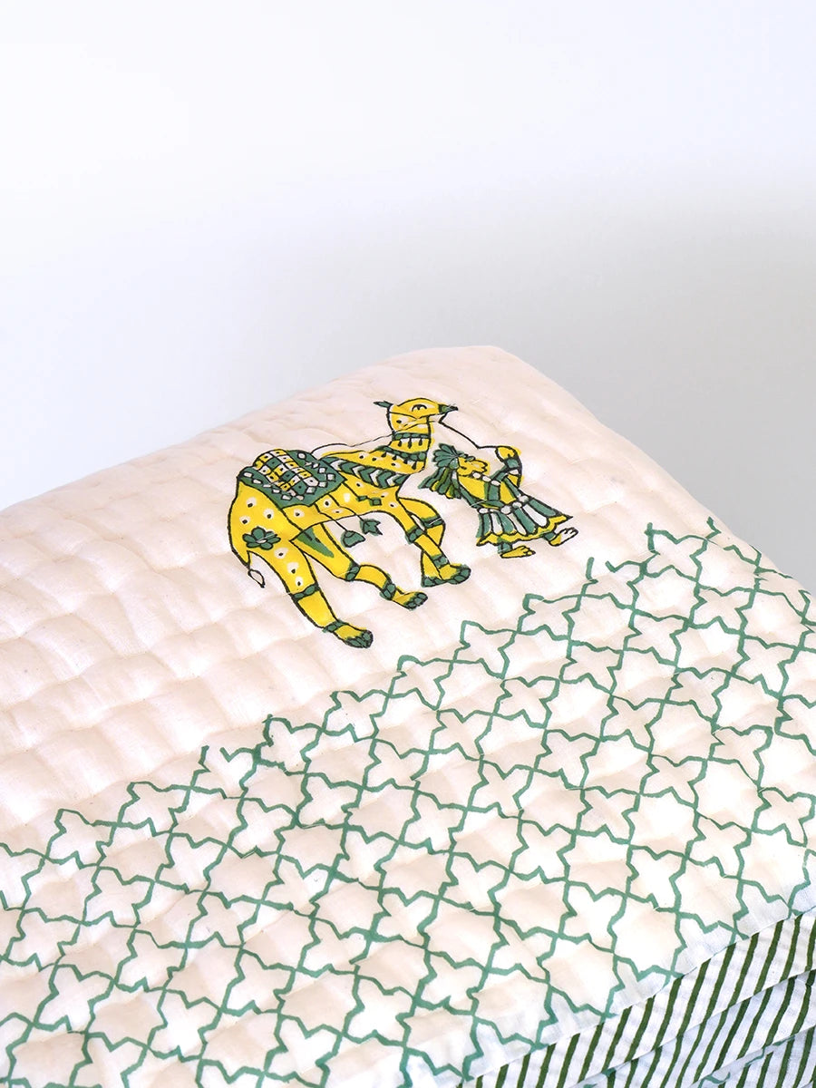 Desert Handstitched Organic Quilt