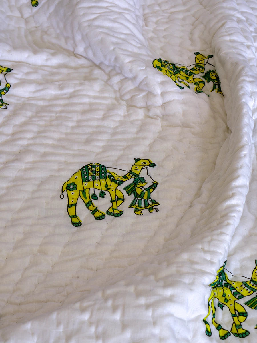 Desert Handstitched Organic Quilt