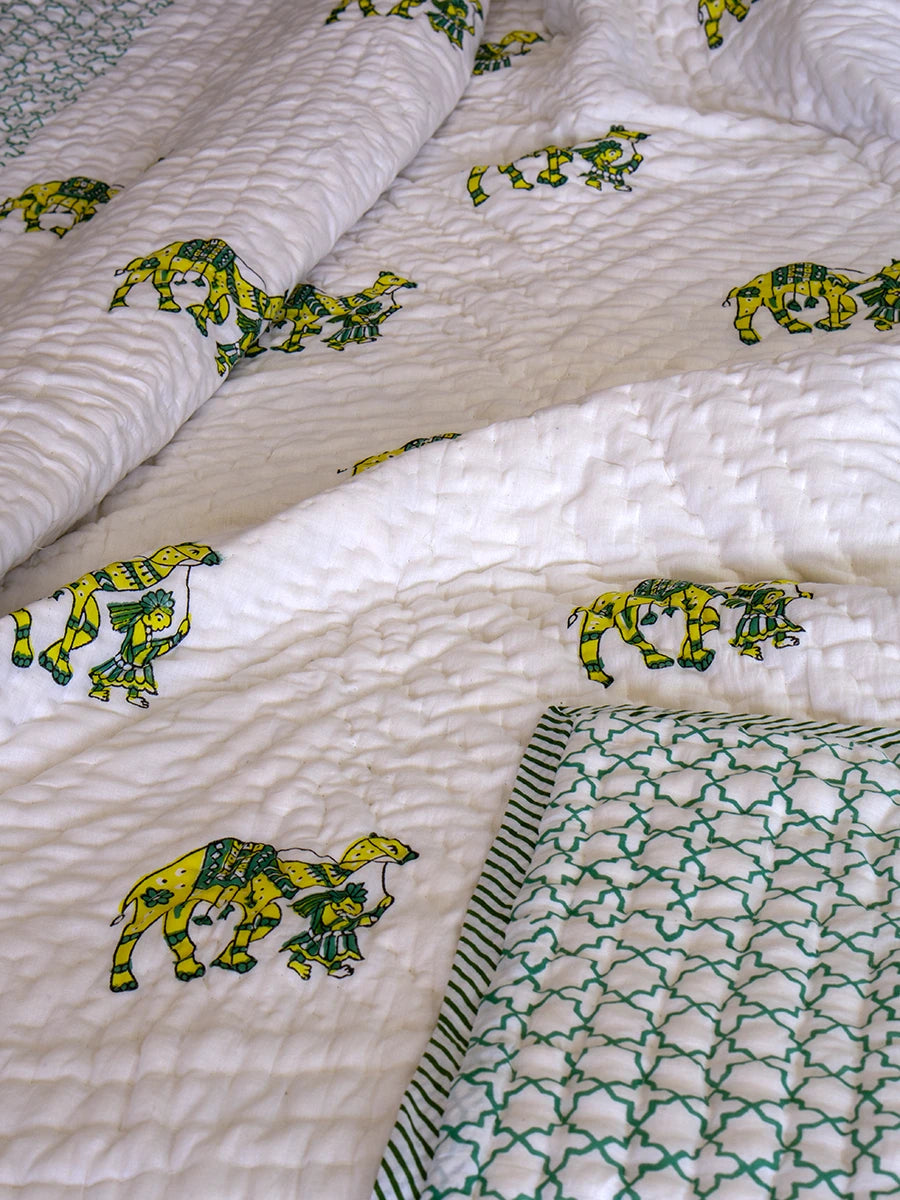 Desert Handstitched Organic Quilt