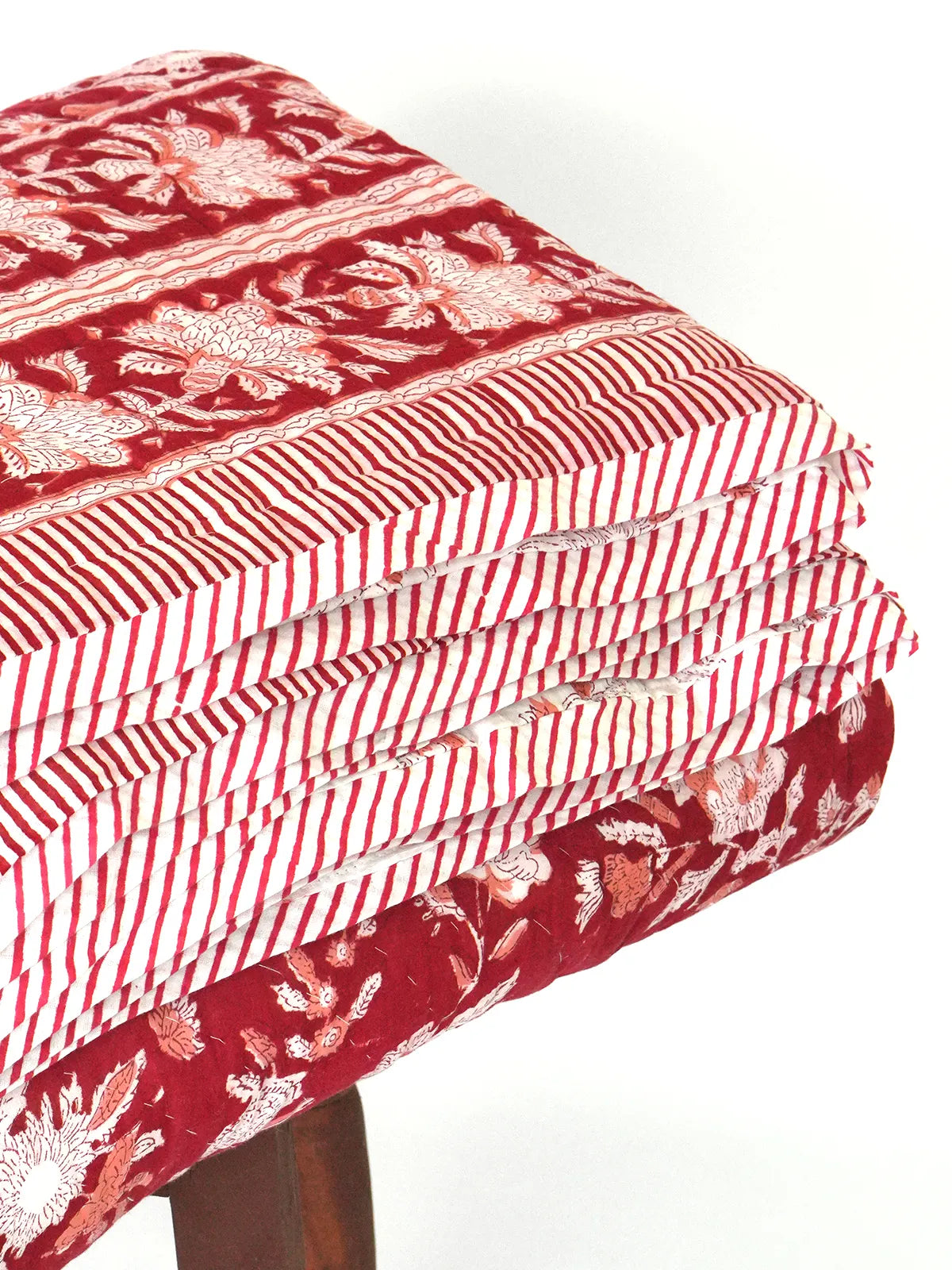 Laal Bagh Handstitched Organic Quilt