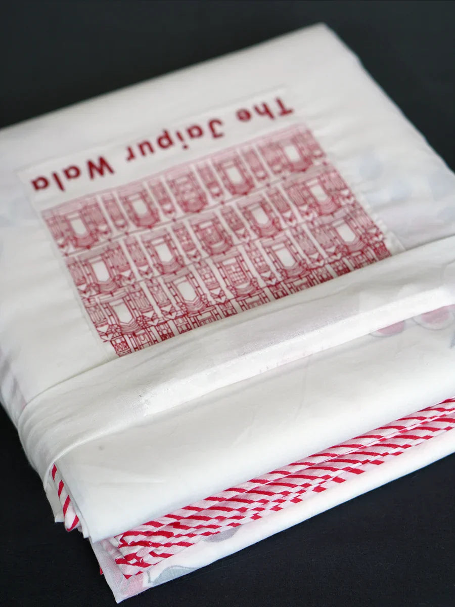 Azalea Organic Hand Block Printed Blanket