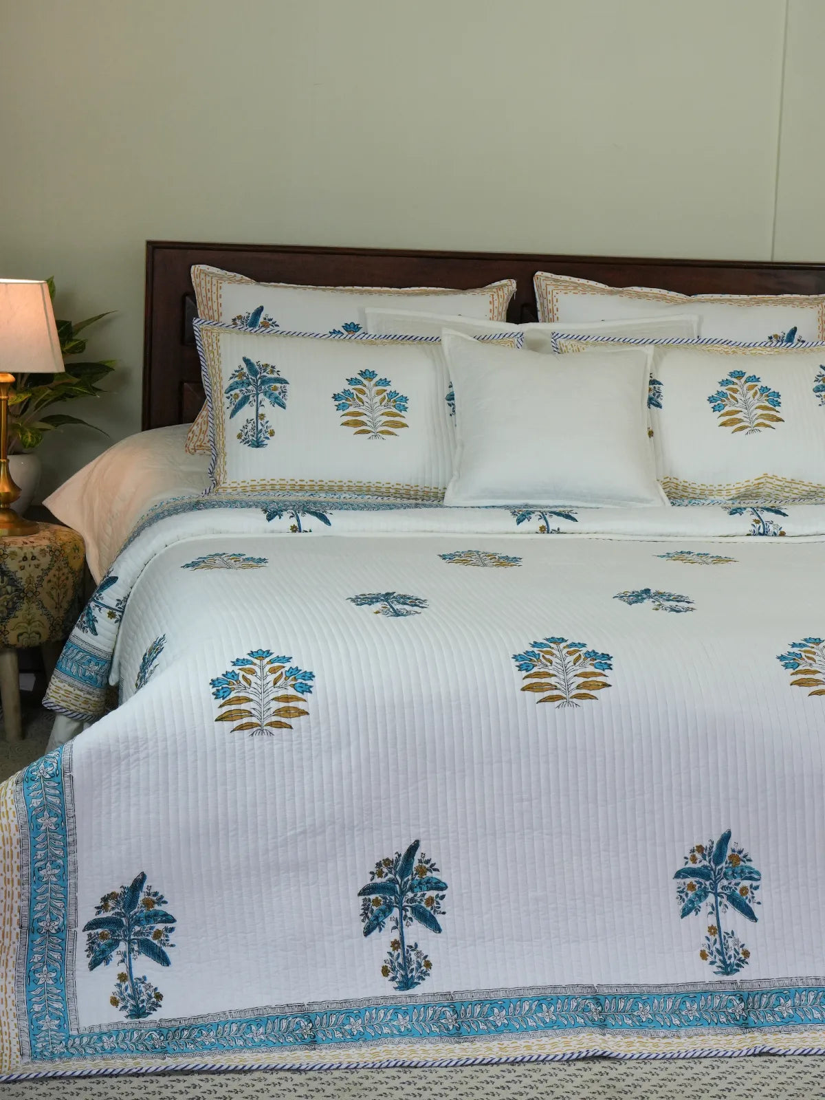 Banana Tree Cotton Bedspread
