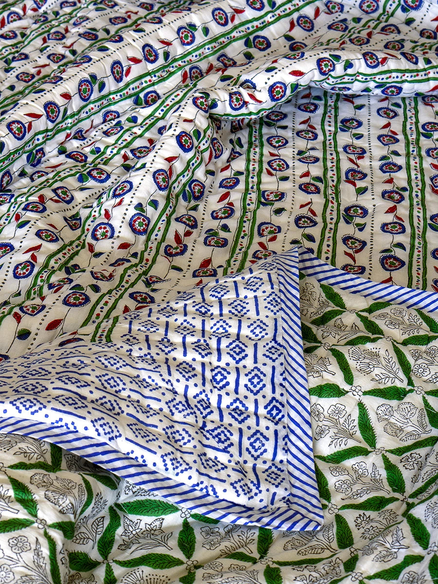 Bella Handstitched Organic Quilt