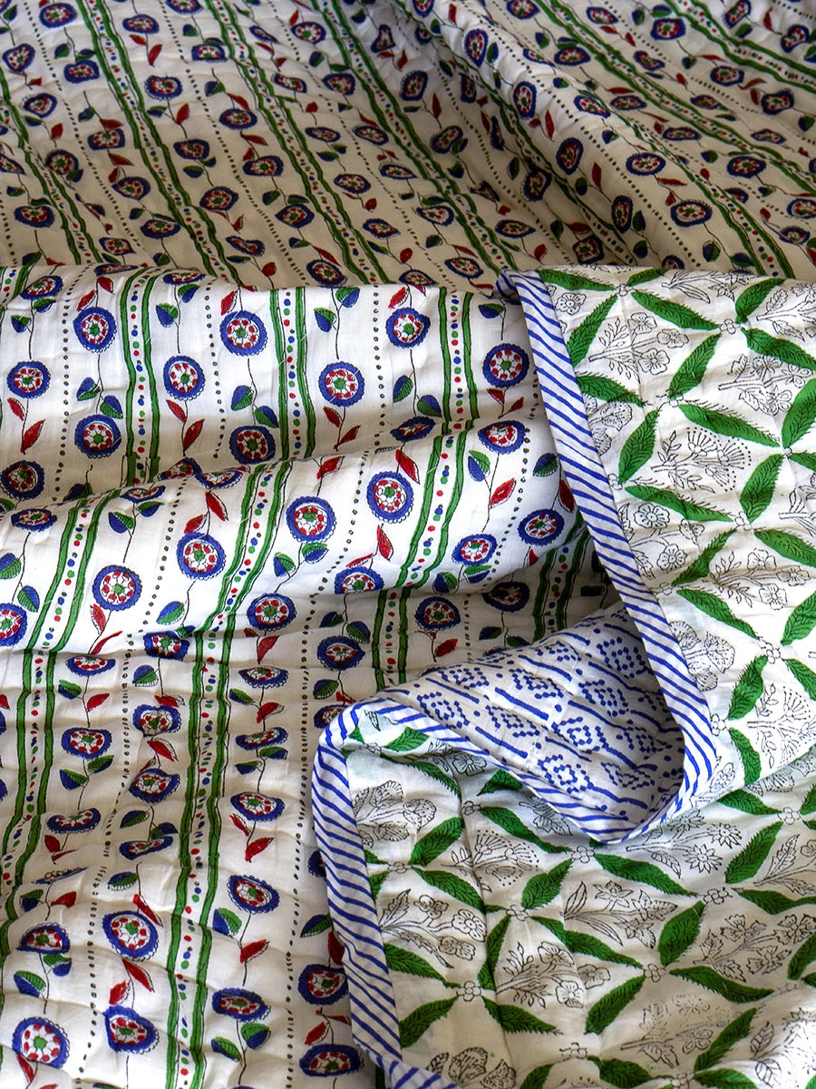 Bella Handstitched Organic Quilt + Free Matching Sheet Set