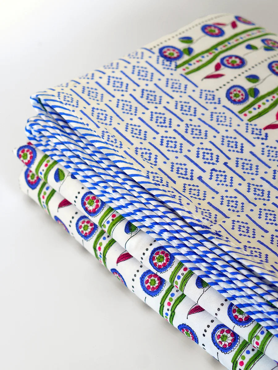 Blue Bella Organic Cotton Blanket