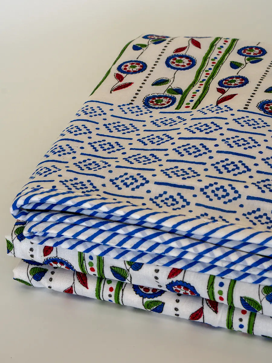 Blue Bella Organic Cotton Blanket