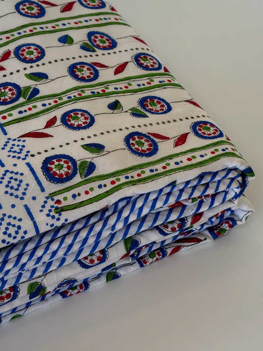 Blue Bella Organic Cotton Blanket