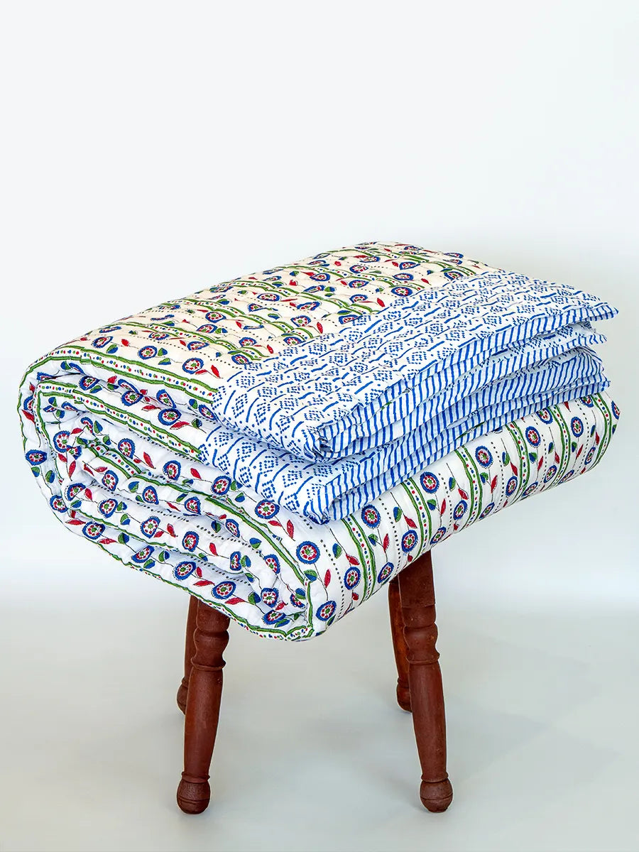 Bella Handstitched Organic Quilt