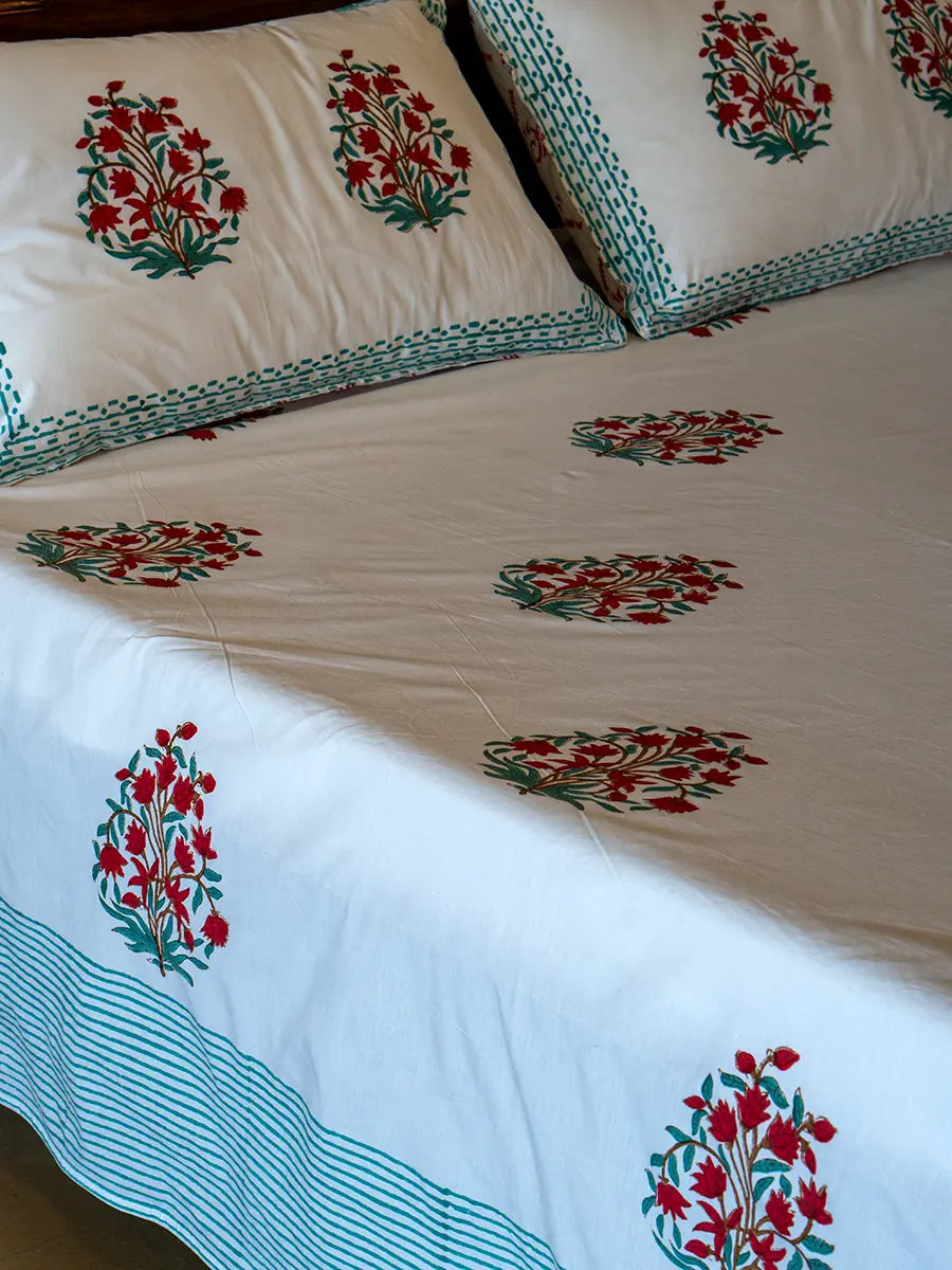 Calla Organic Percale Cotton Sheet Set