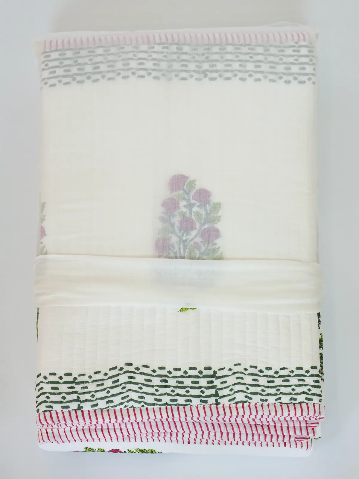Crimson Cotton Bedspread
