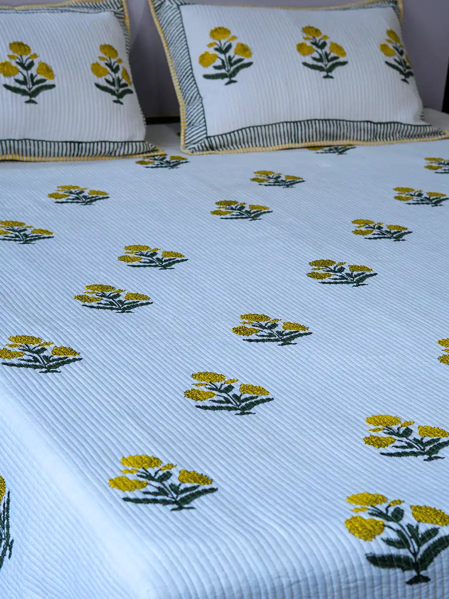 Marigold Cotton Bedspread