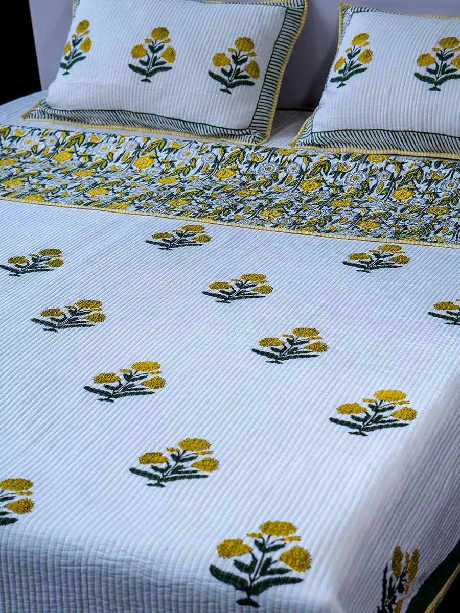 Marigold Cotton Bedspread
