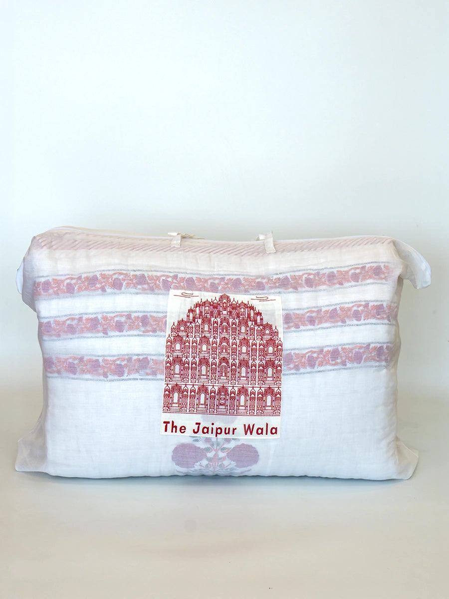 Dahlia Handstitched Organic Quilt