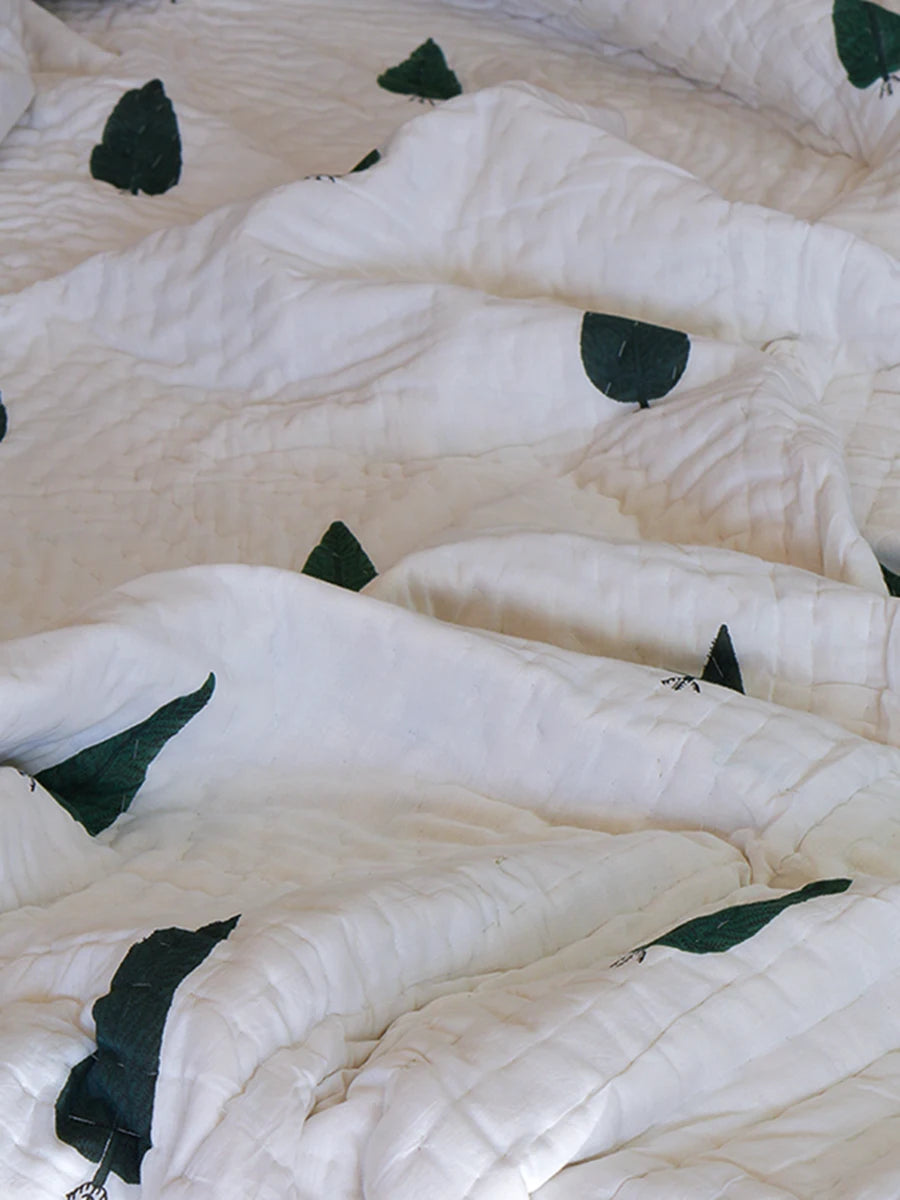 Elle Handstitched Organic Quilt