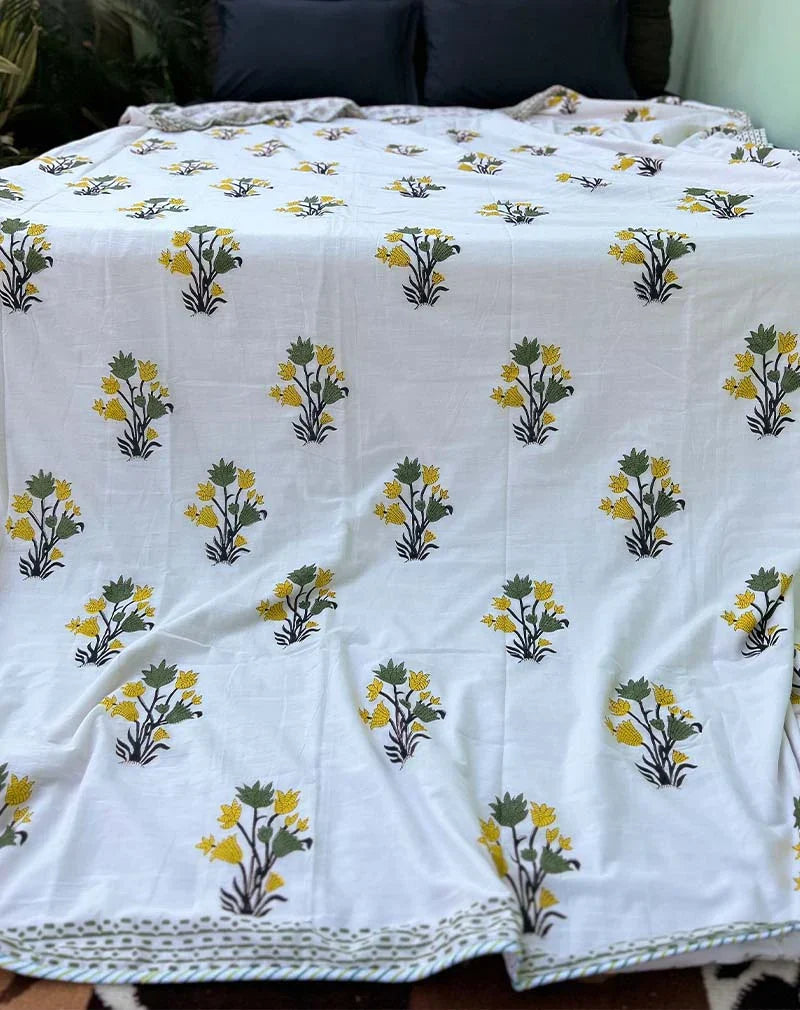 Harpi Organic Hand Block Printed Blanket