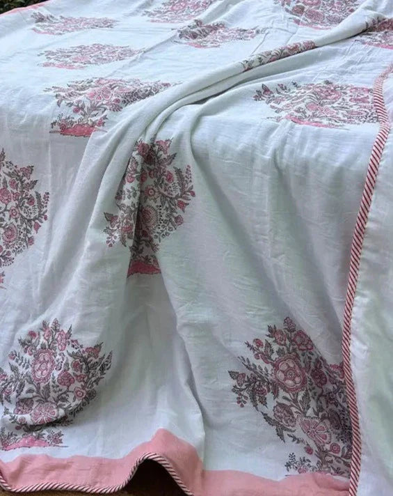 Pome Organic Hand Block Printed Blanket