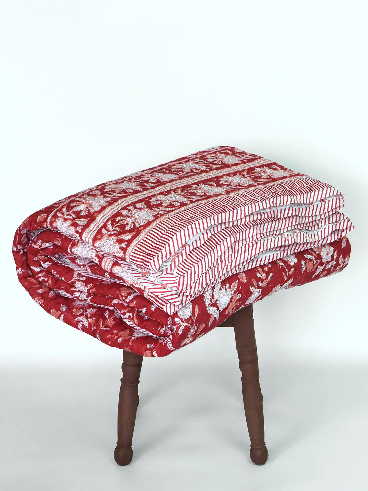 Laal Bagh Handstitched Organic Quilt