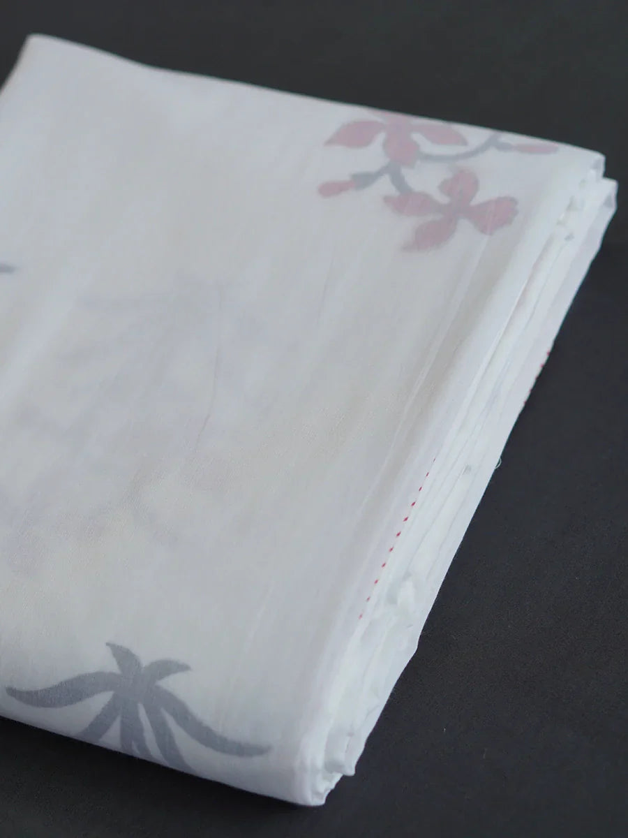 Lily Organic Hand Block Printed Blanket