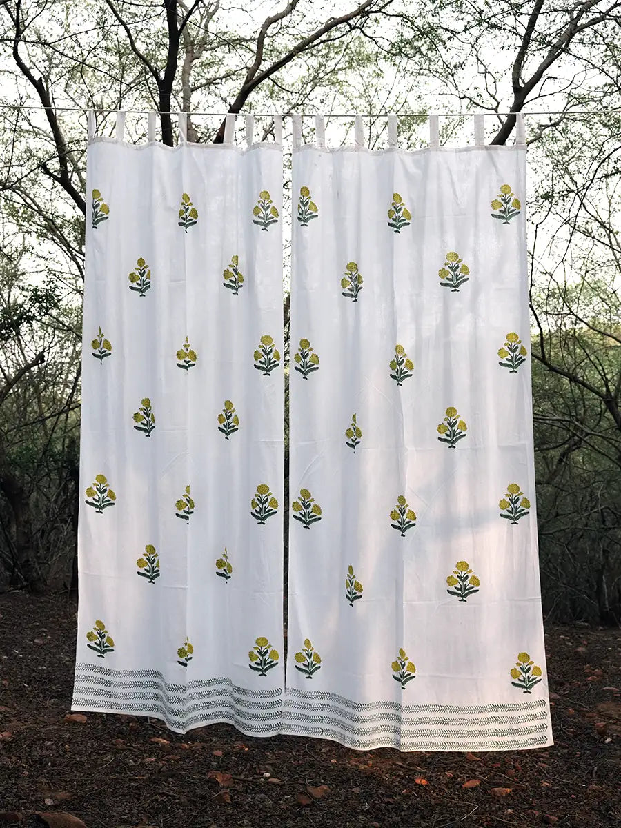 Marigold Cotton Curtain