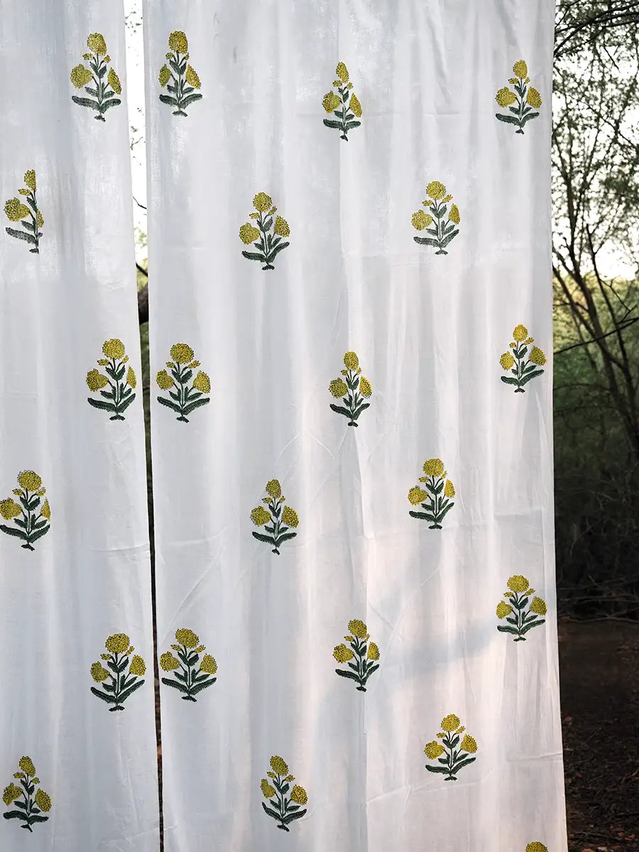 Marigold Cotton Curtain