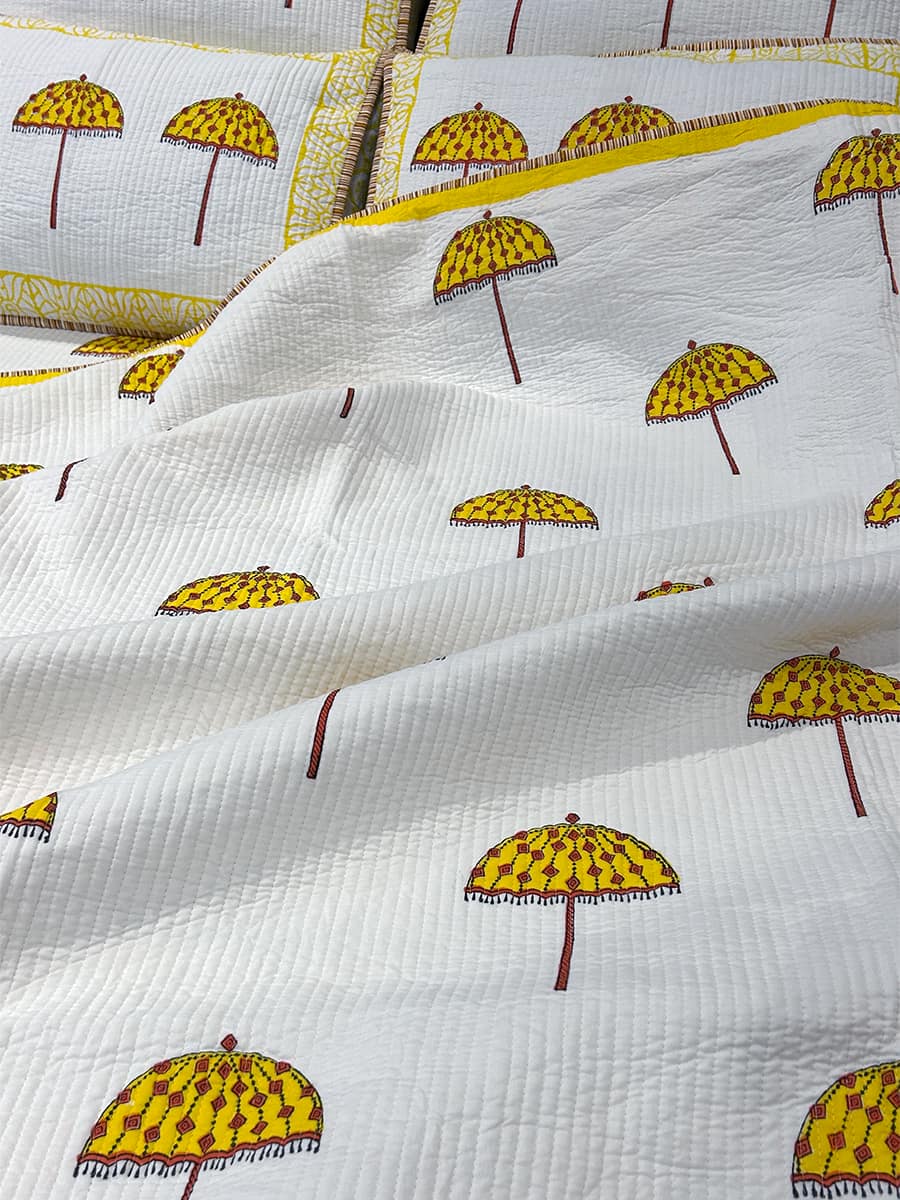 Umbrella Organic Cotton Bedspread