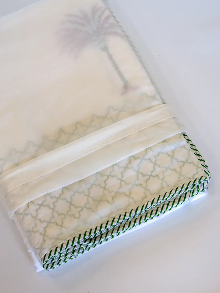 Palm Luxe Organic Cotton Blanket