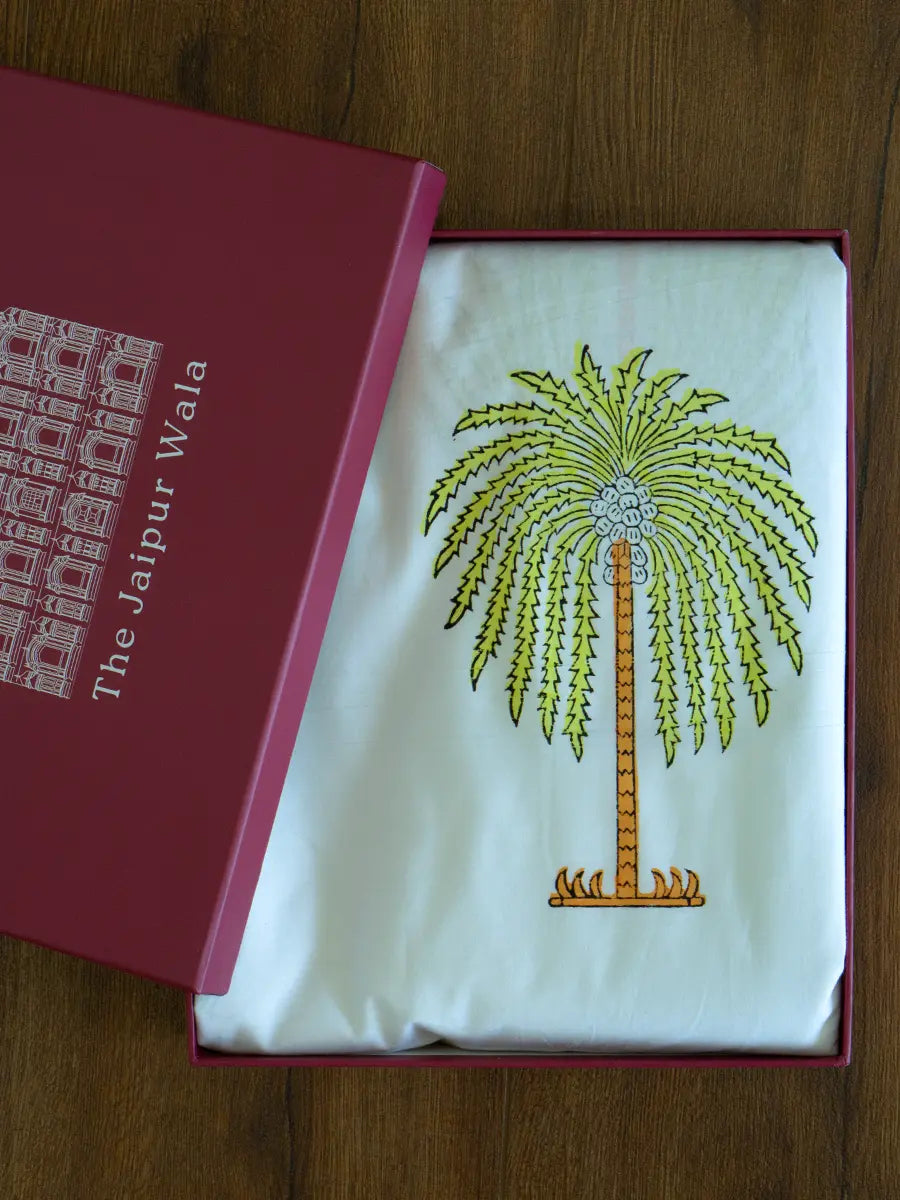 Palm Organic Percale Cotton Sheet Set