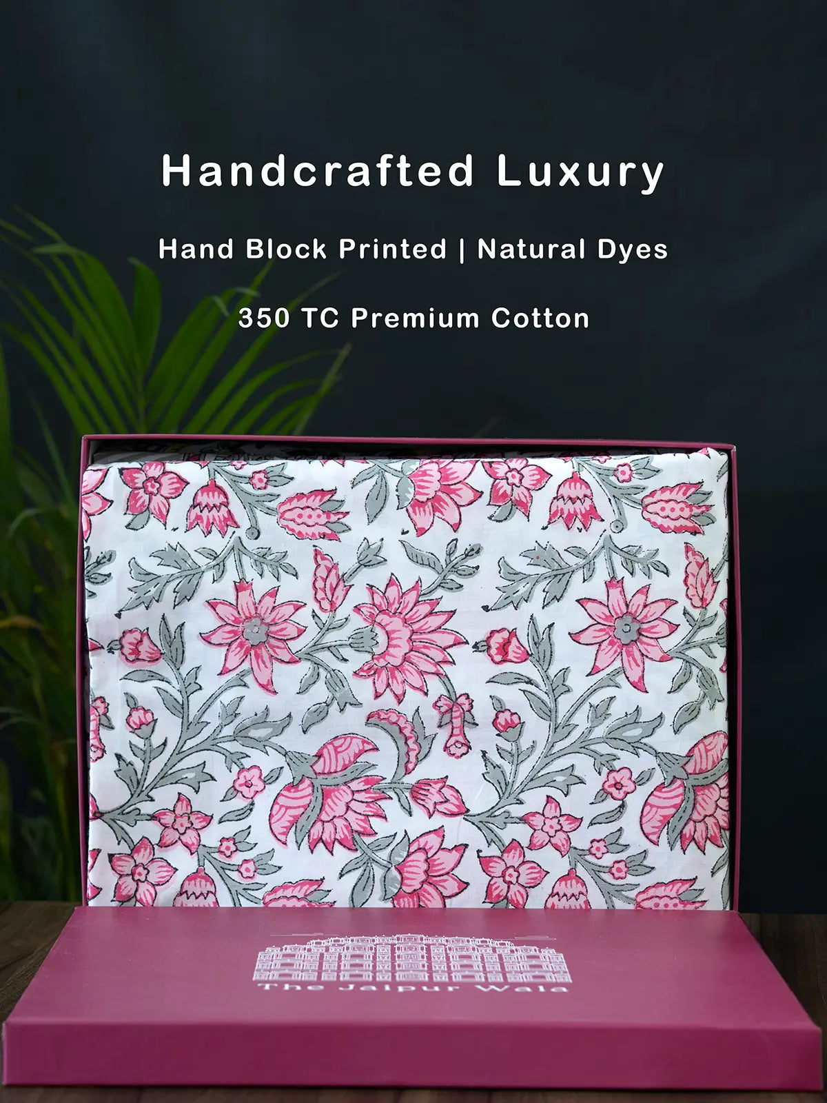 Pink City Organic Percale Cotton Bedsheet