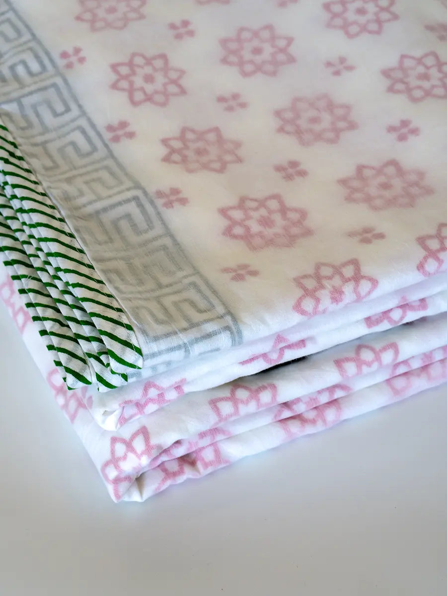 Pink Star Organic Cotton Blanket