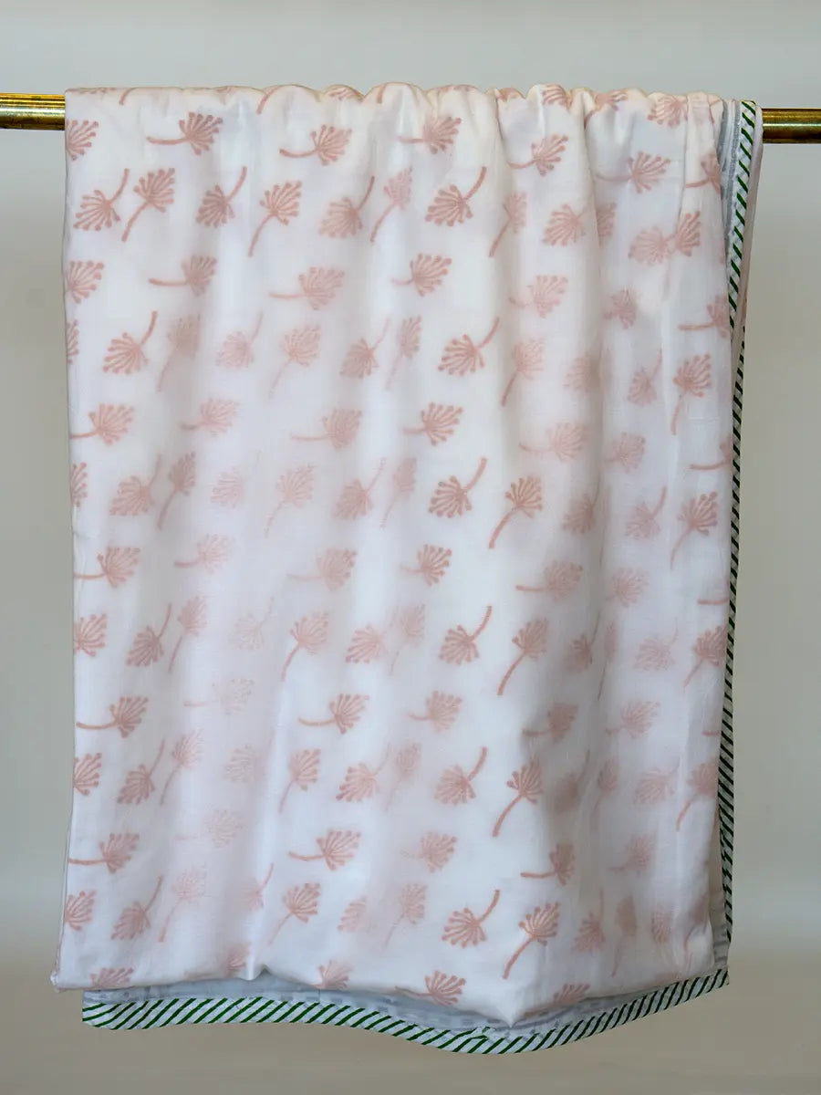 Pink Star Organic Cotton Blanket