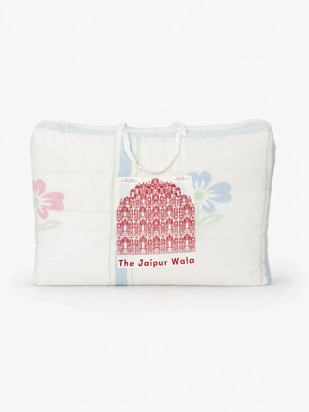 Bahar Bagh Handstitched Hand Block Printed Organic Cotton Quilt