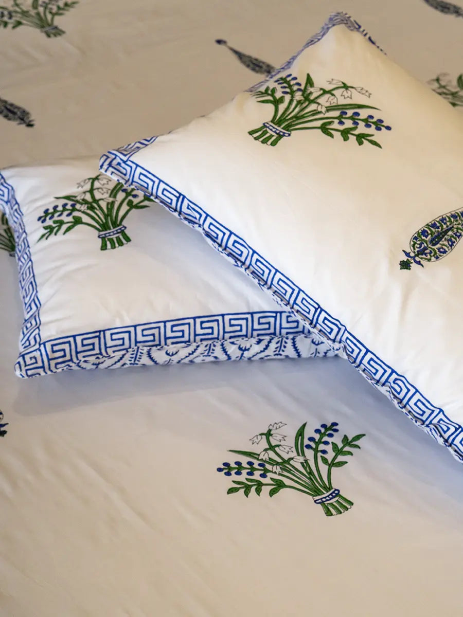 Royal Paisley Organic Percale Cotton Sheet Set