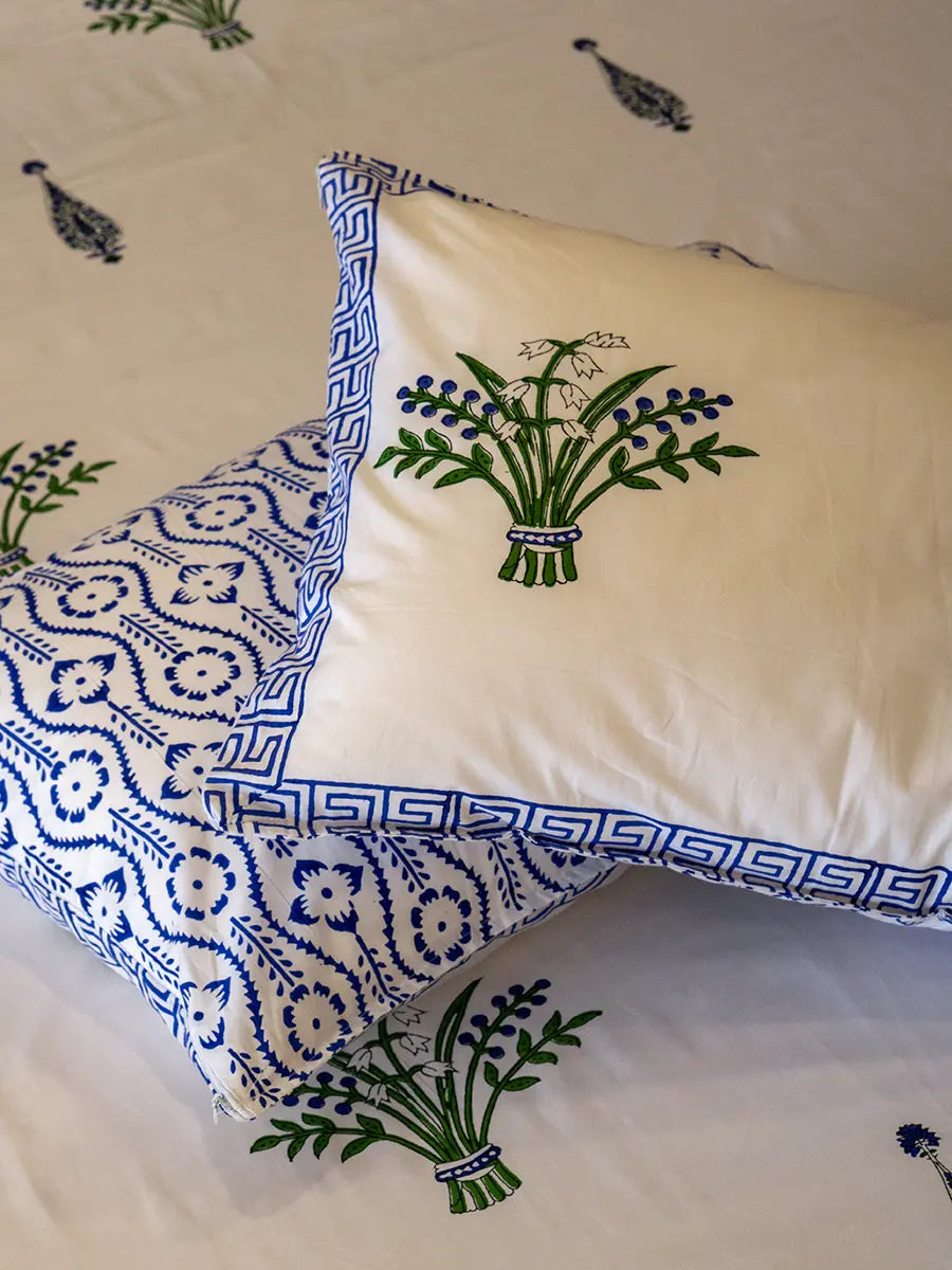 Royal Paisley Organic Percale Cotton Sheet Set
