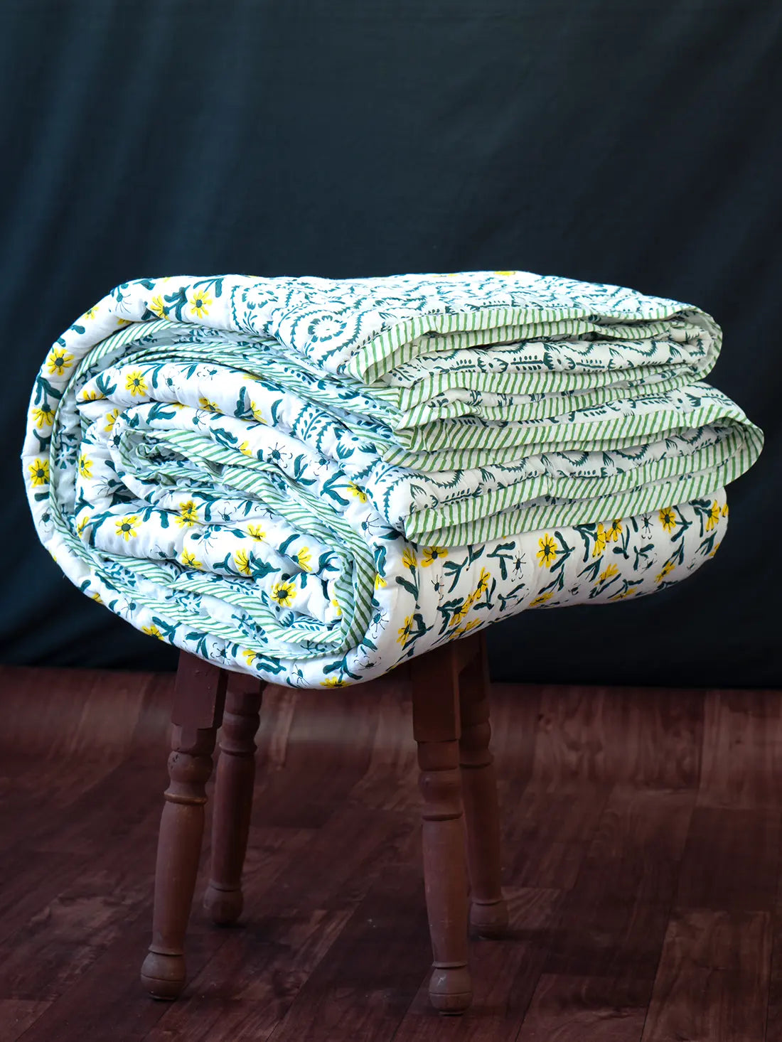 Sunora Hand Block Muslin Quilt