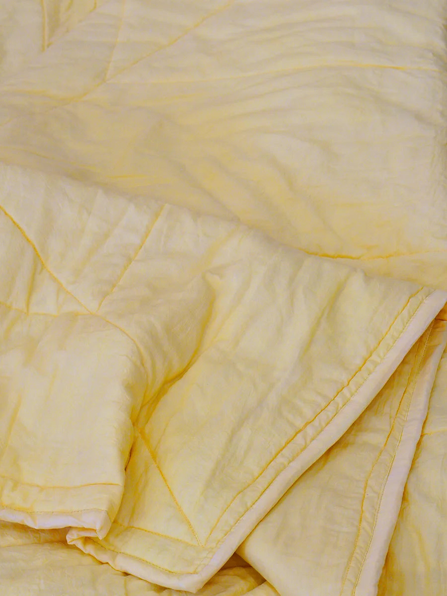 Yellow Organic Muslin Comforter