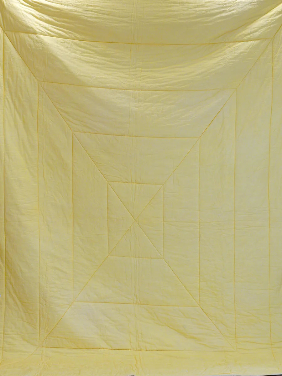 Yellow Organic Muslin Comforter
