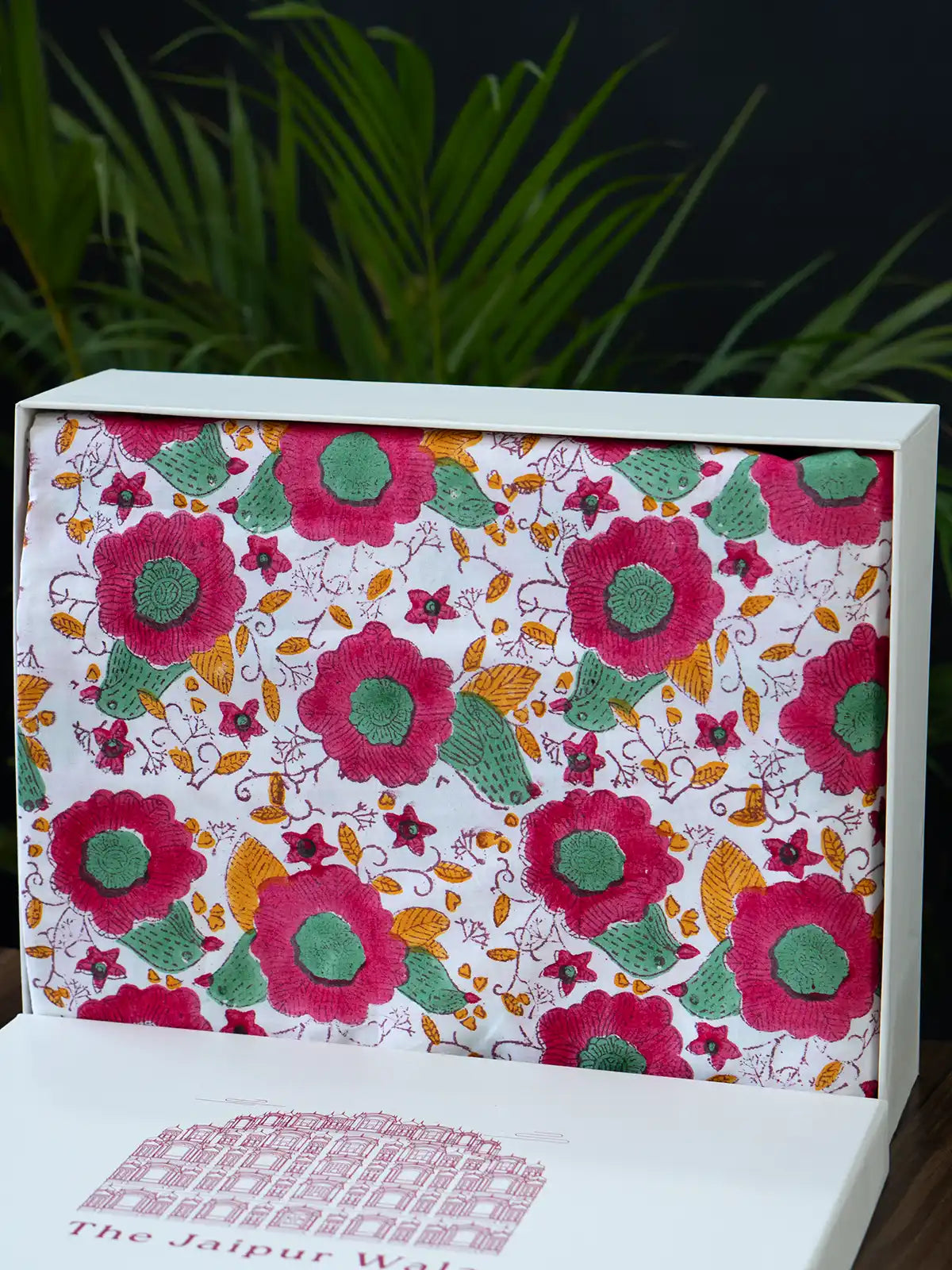 Parra hand block printed 350 TC organic percale cotton sheet set — The Jaipur Wala