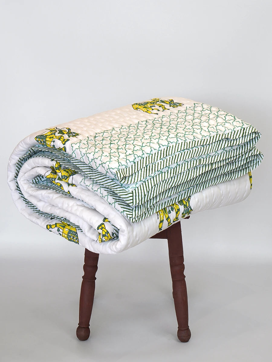 Desert Handstitched Organic Quilt