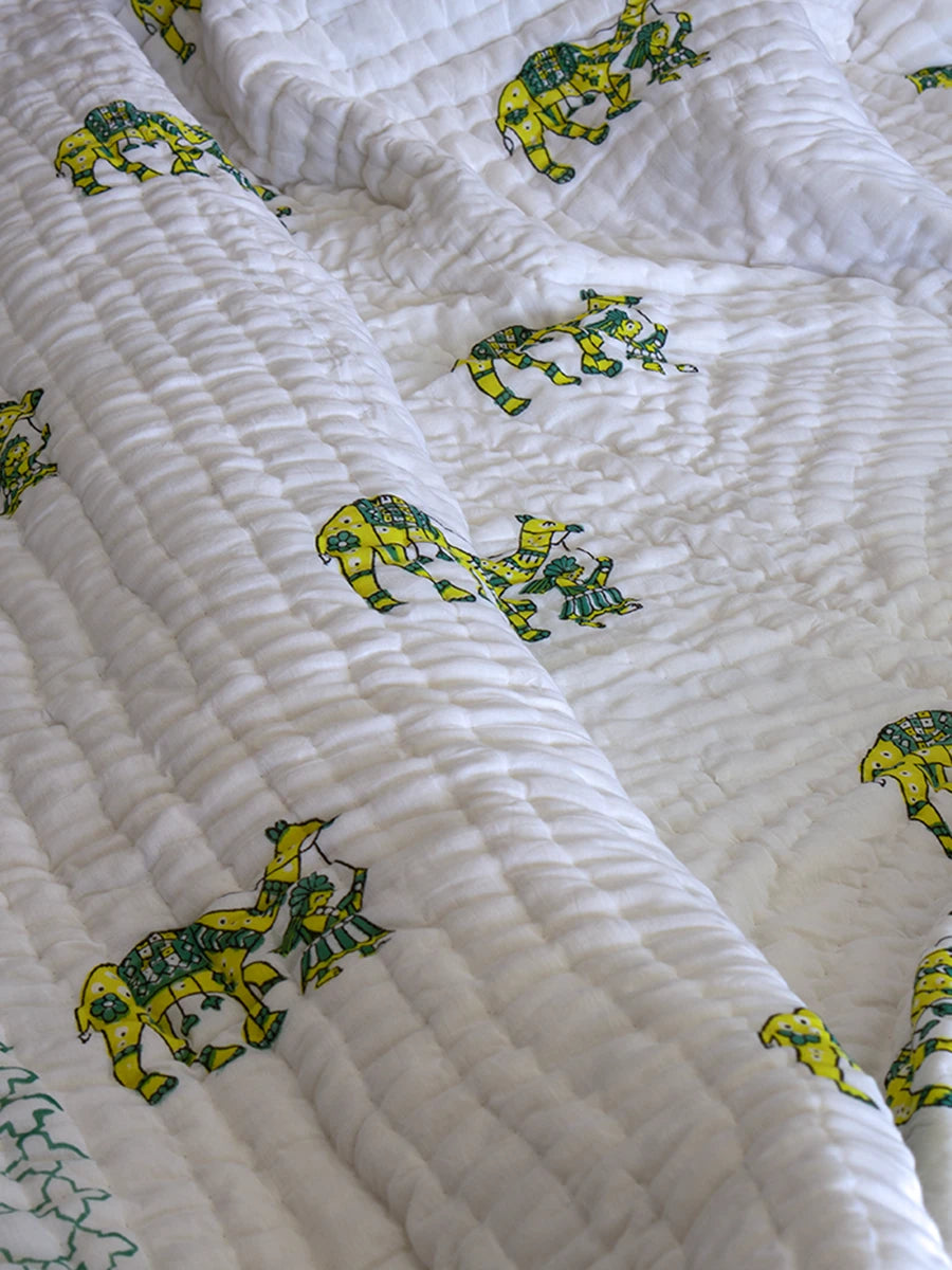 Desert Handstitched Organic Quilt