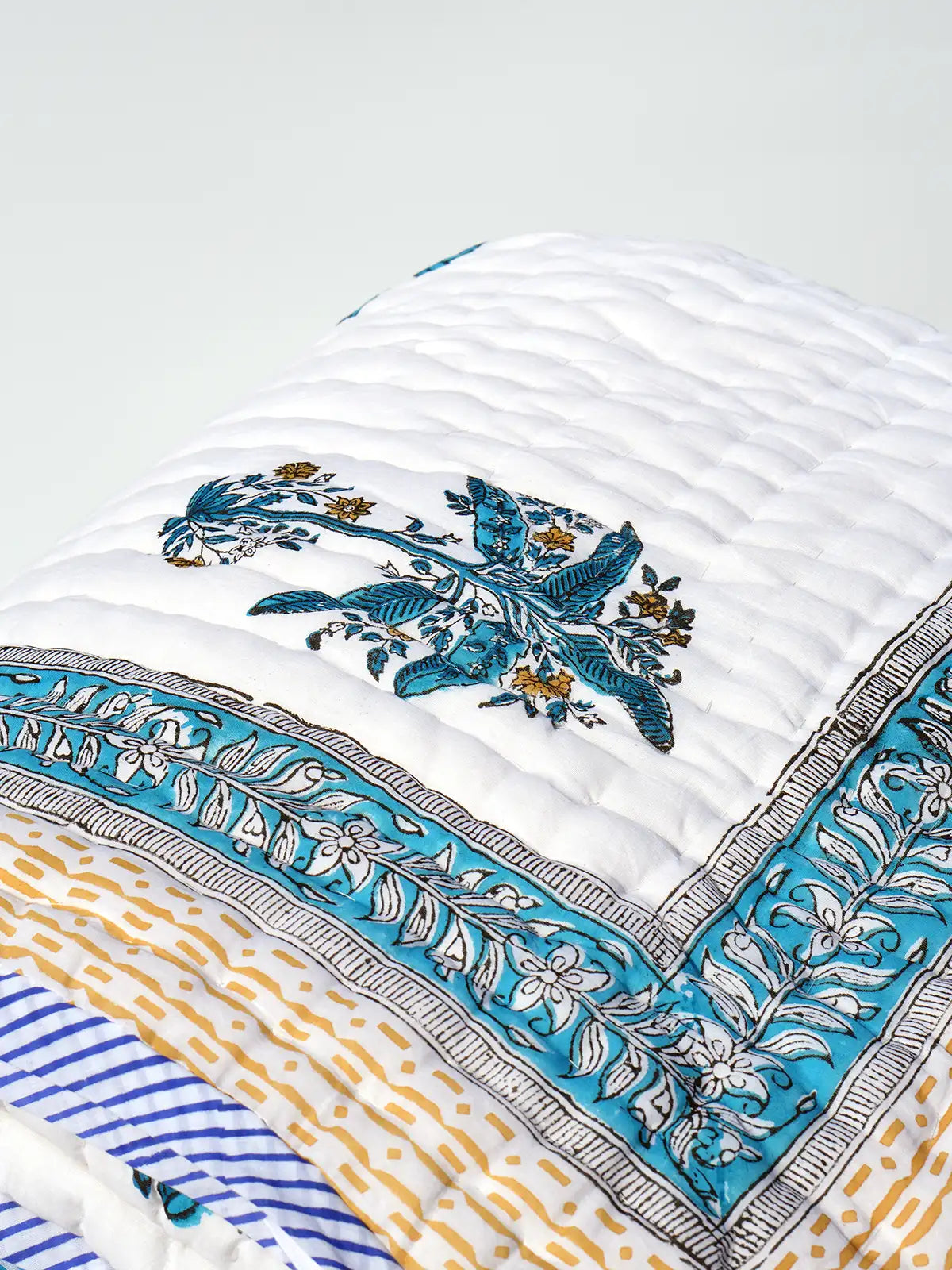 Banana Tree Handstitched Organic Quilt