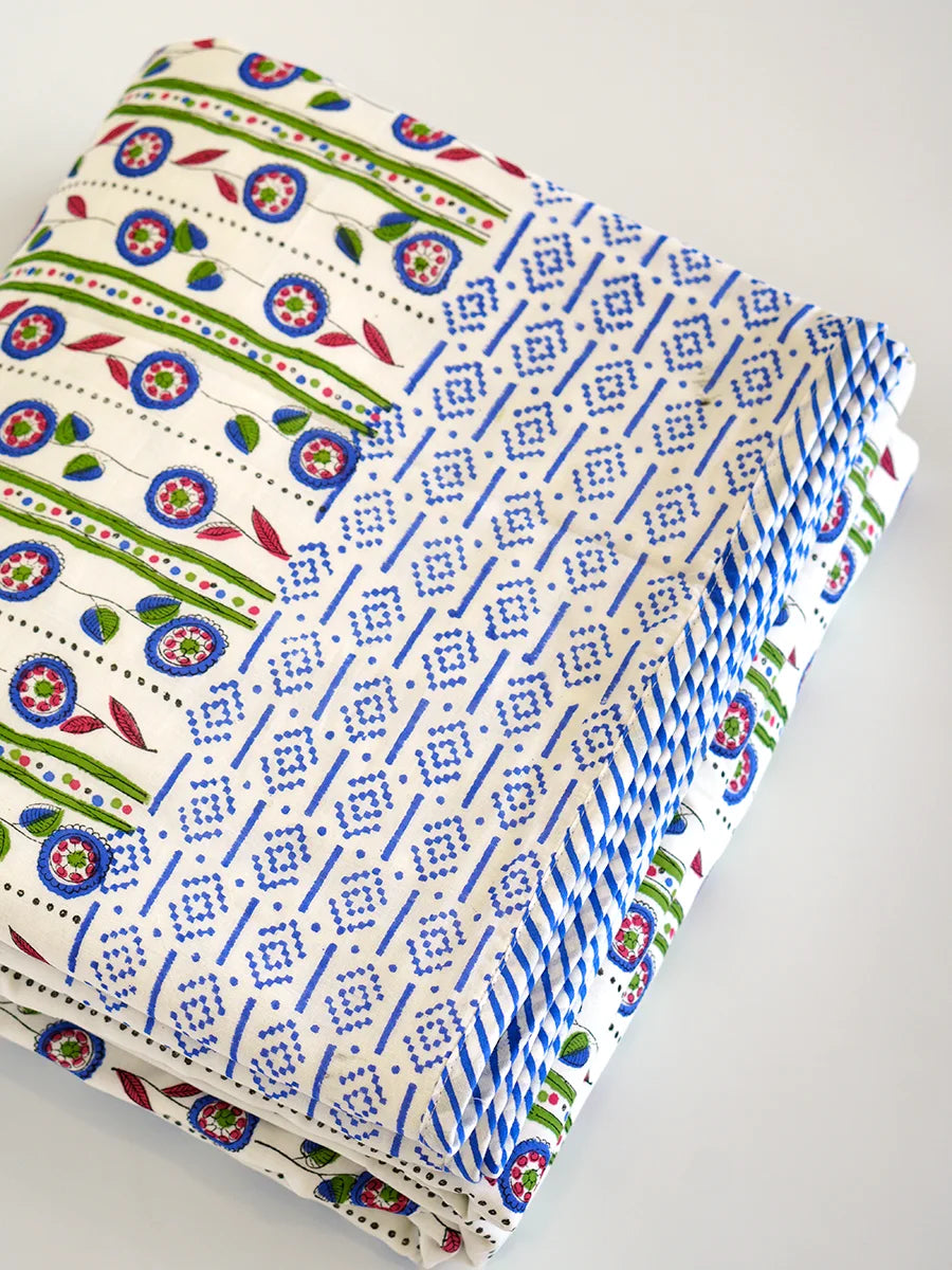 Blue Bella Organic Cotton Blanket