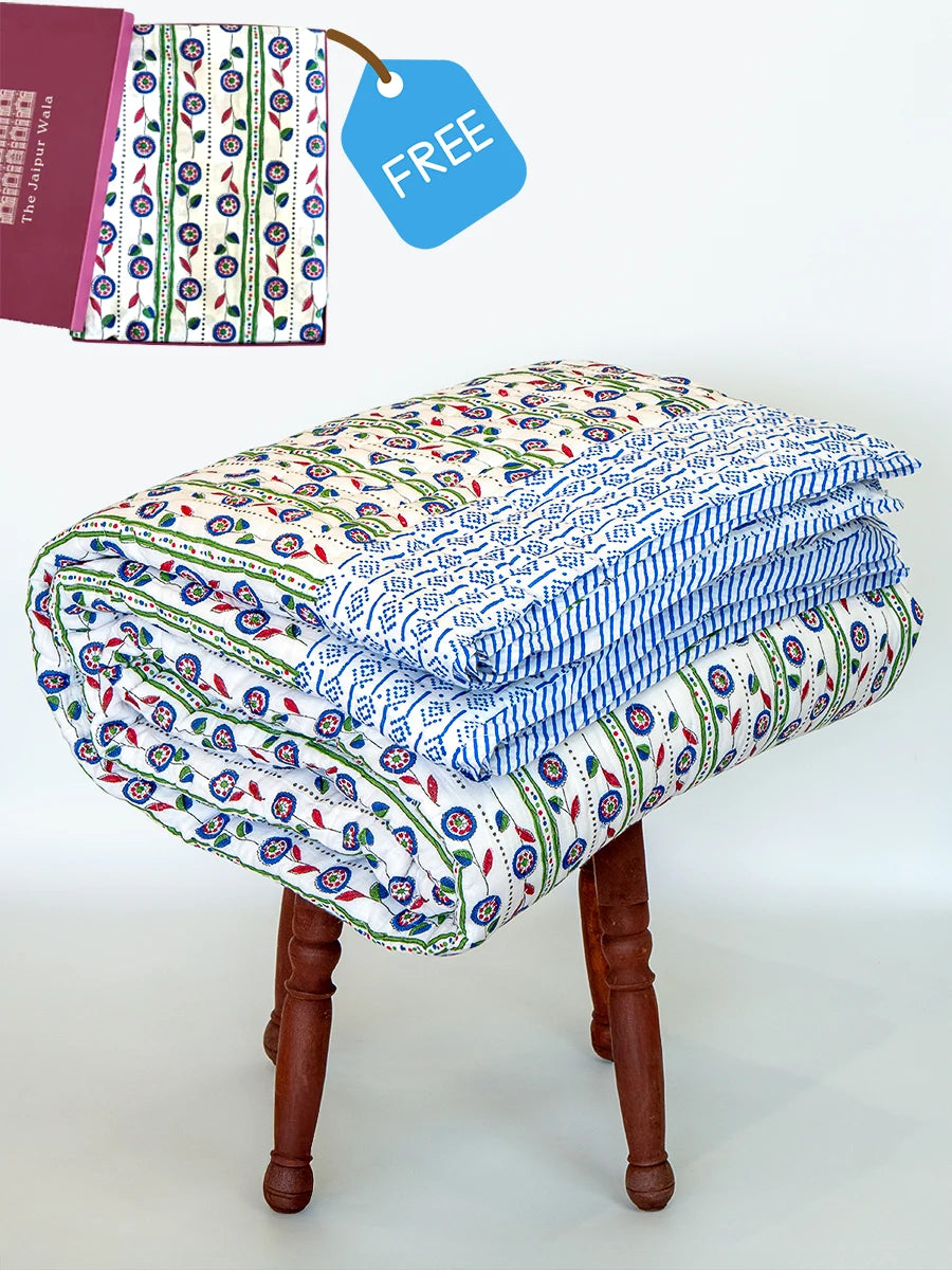 Bella Handstitched Organic Quilt + Free Matching Sheet Set