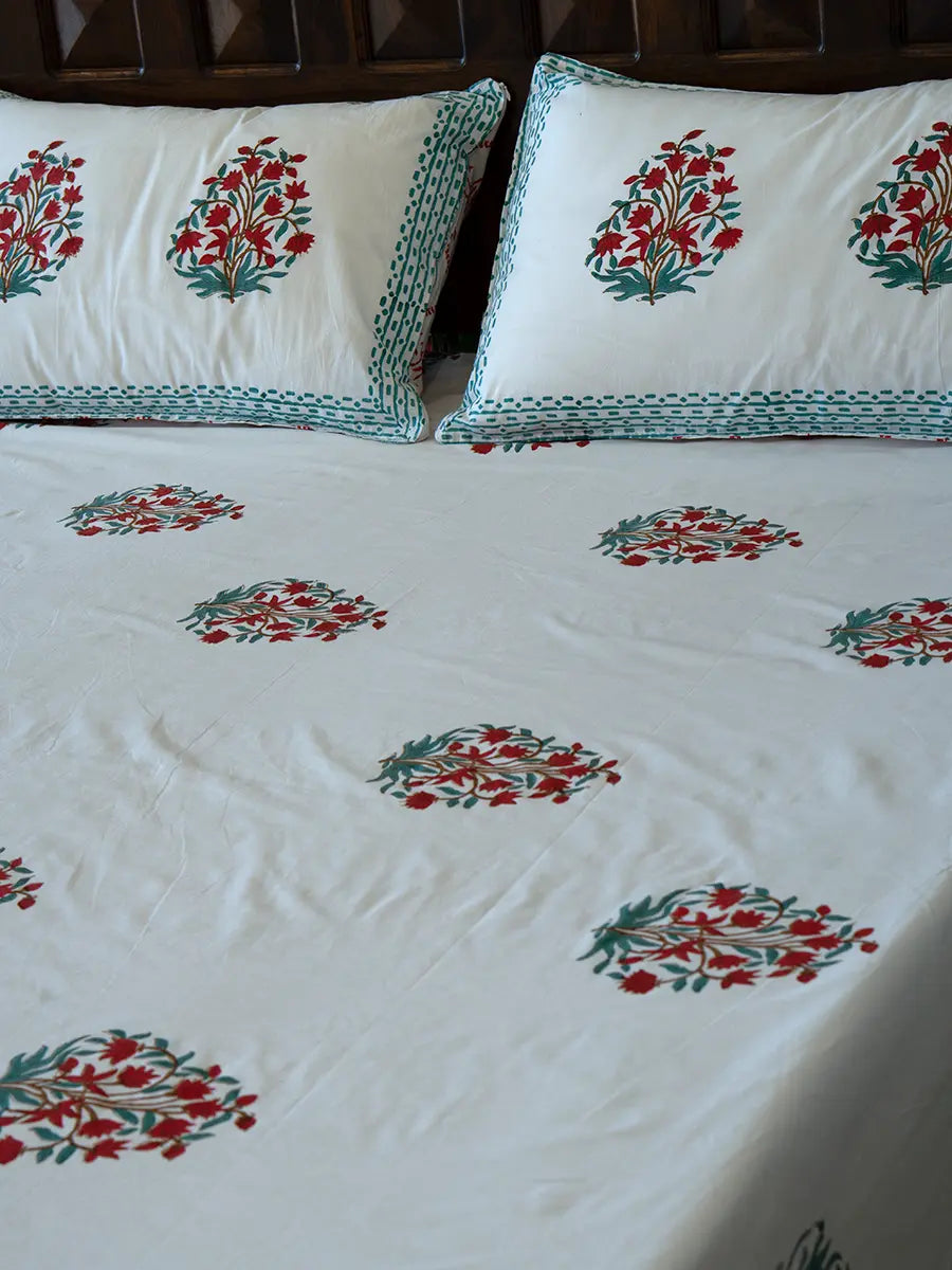 Calla Organic Percale Cotton Sheet Set