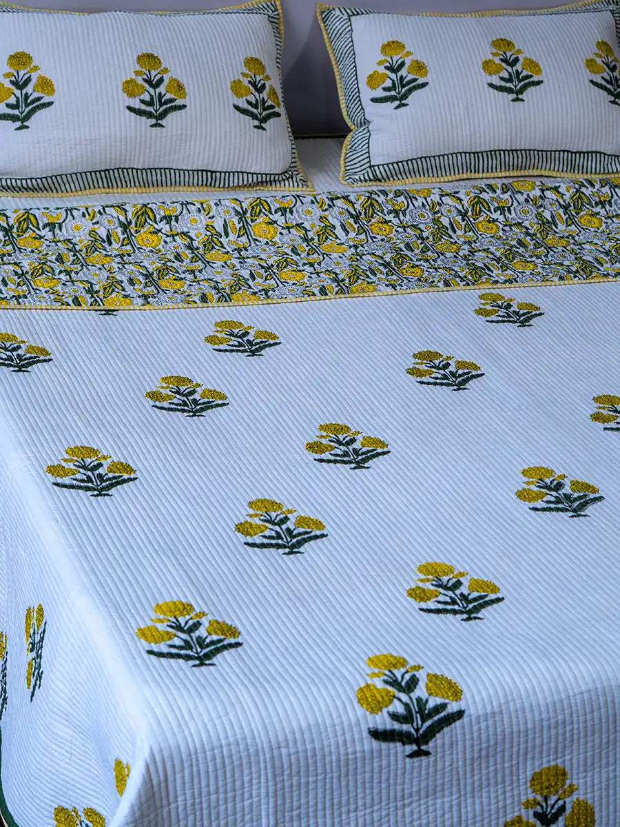 Marigold Cotton Bedspread