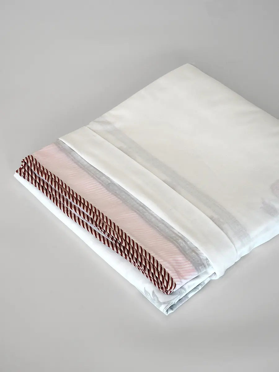 Elora Bloom Organic Muslin Blanket — Hand Block Printed