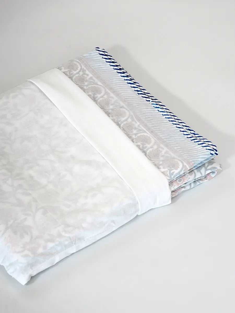 Florish Organic Muslin Blanket — Hand Block Printed